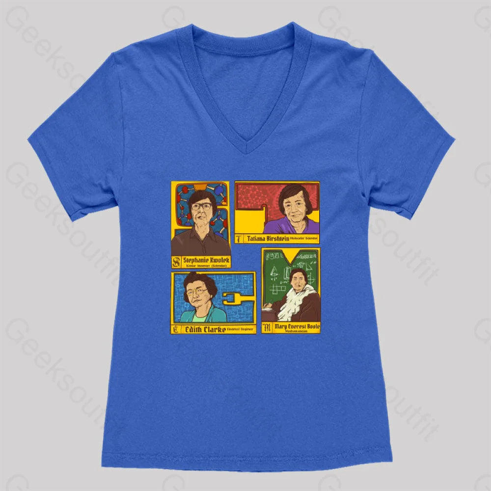 Inspiring Women’s V-Neck T-Shirt Royal Blue / S