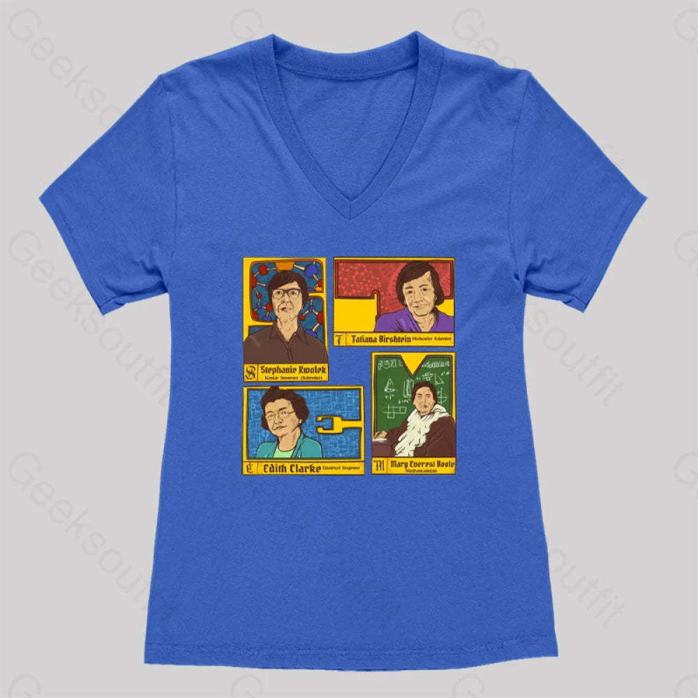 Inspiring Women’s V-Neck T-Shirt Royal Blue / S