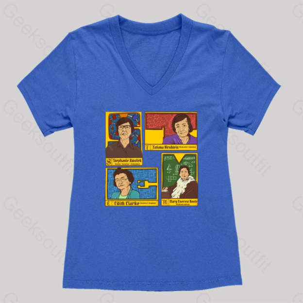 Inspiring Women’s V-Neck T-Shirt Royal Blue / S