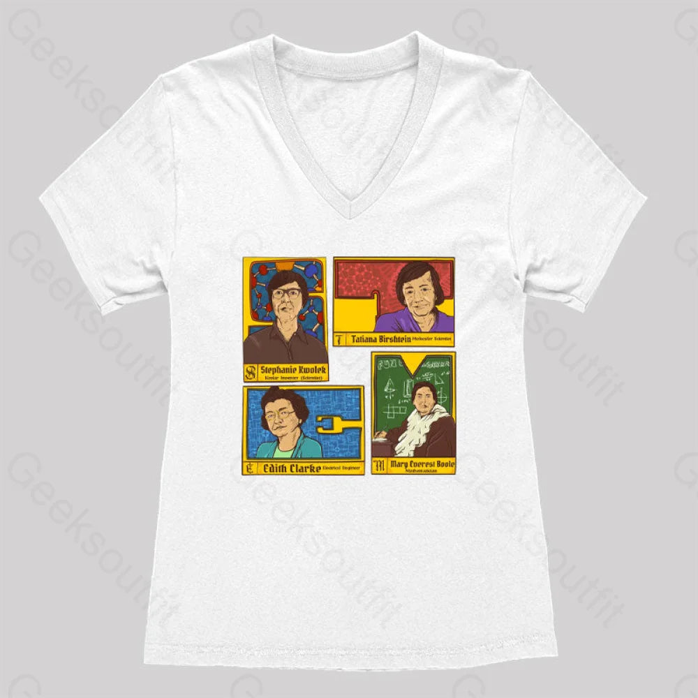 Inspiring Women’s V-Neck T-Shirt White / S
