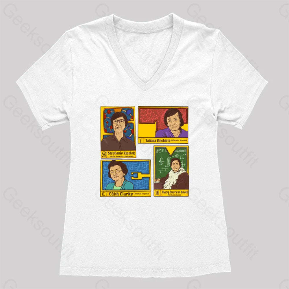 Inspiring Women’s V-Neck T-Shirt White / S