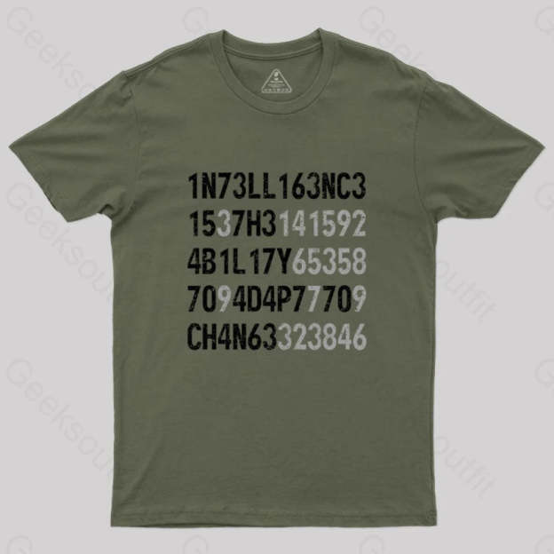 Intelligence Is The Ability To Adapt Change T-Shirt Army Green / S