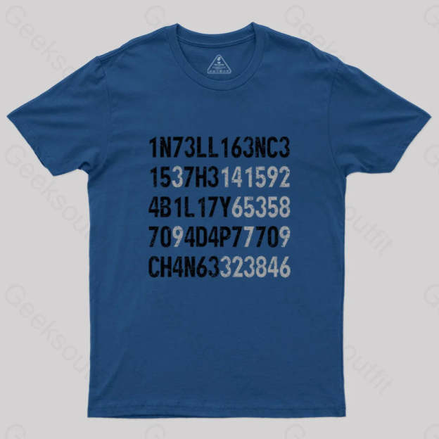Intelligence Is The Ability To Adapt Change T-Shirt Navy / S
