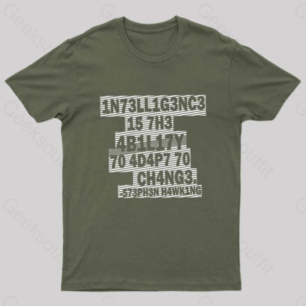 Intelligence Nerd T-Shirt Army Green / S