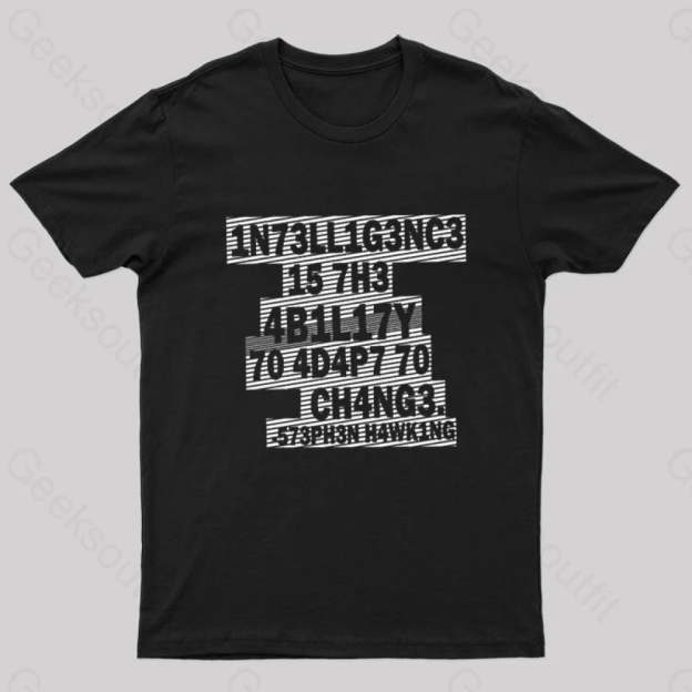 Intelligence Nerd T-Shirt Black / S