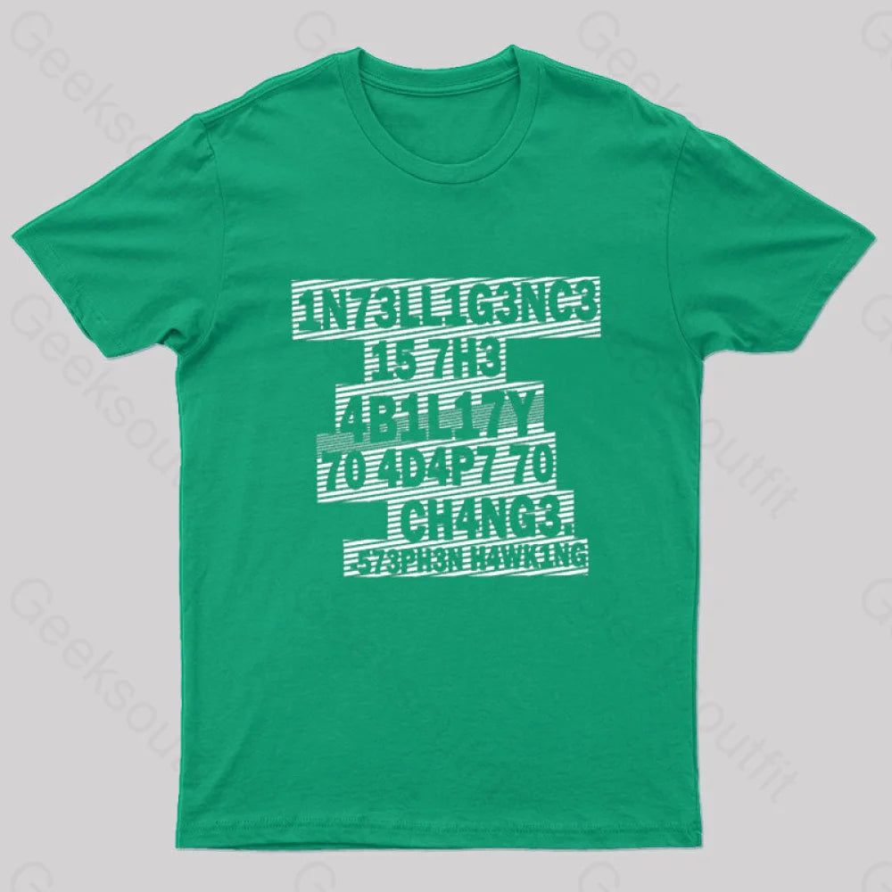 Intelligence Nerd T-Shirt Green / S