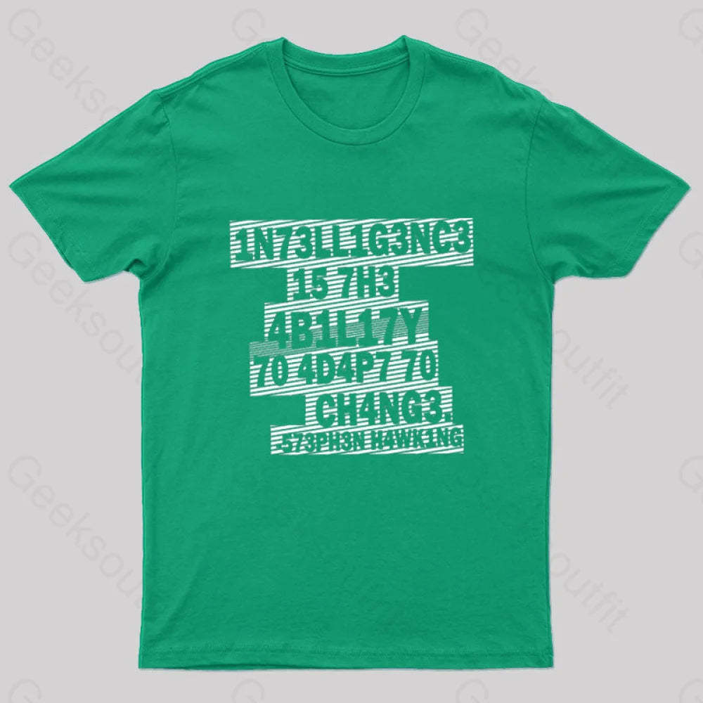Intelligence Nerd T-Shirt Green / S