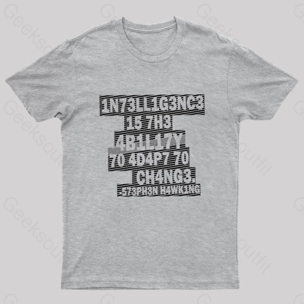 Intelligence Nerd T-Shirt Grey / S