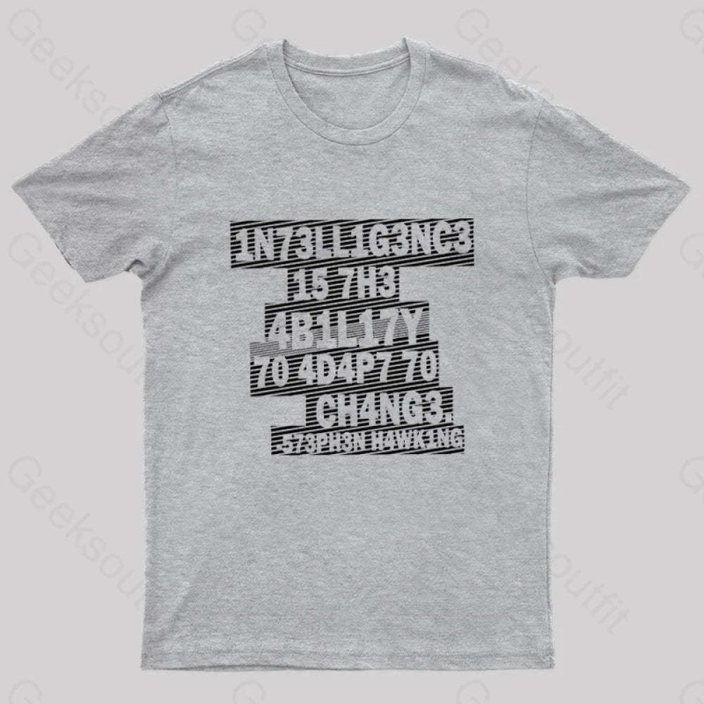 Intelligence Nerd T-Shirt Grey / S