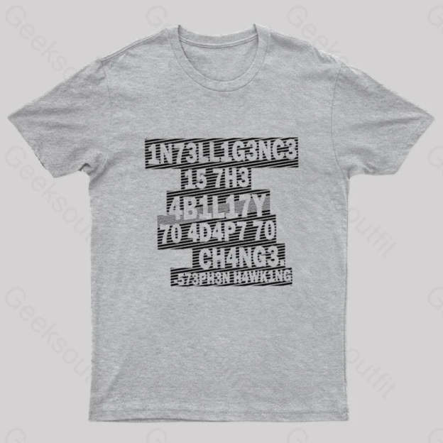 Intelligence Nerd T-Shirt Grey / S