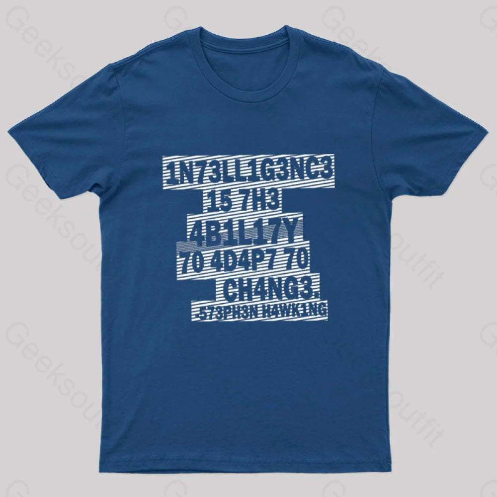Intelligence Nerd T-Shirt Navy / S