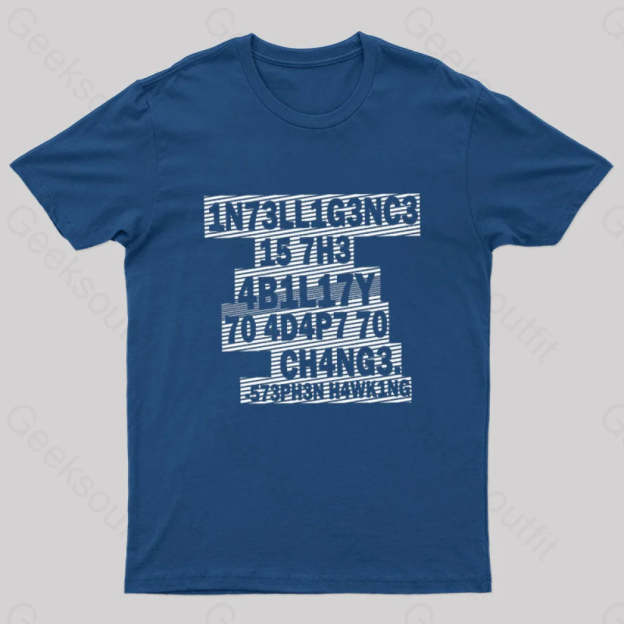 Intelligence Nerd T-Shirt Navy / S