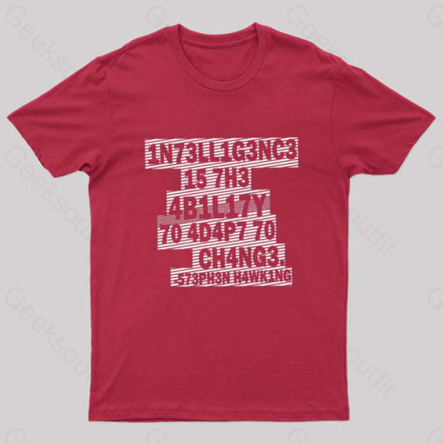 Intelligence Nerd T-Shirt Red / S