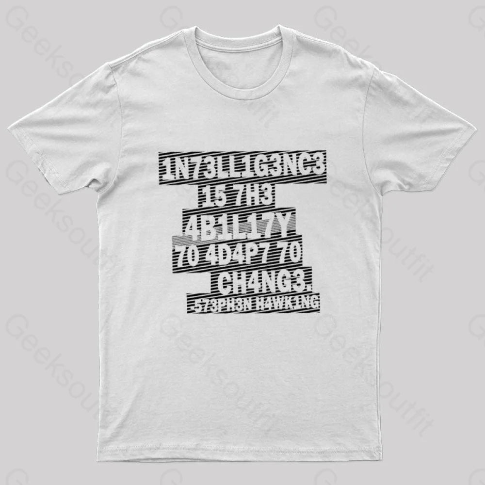 Intelligence Nerd T-Shirt White / S