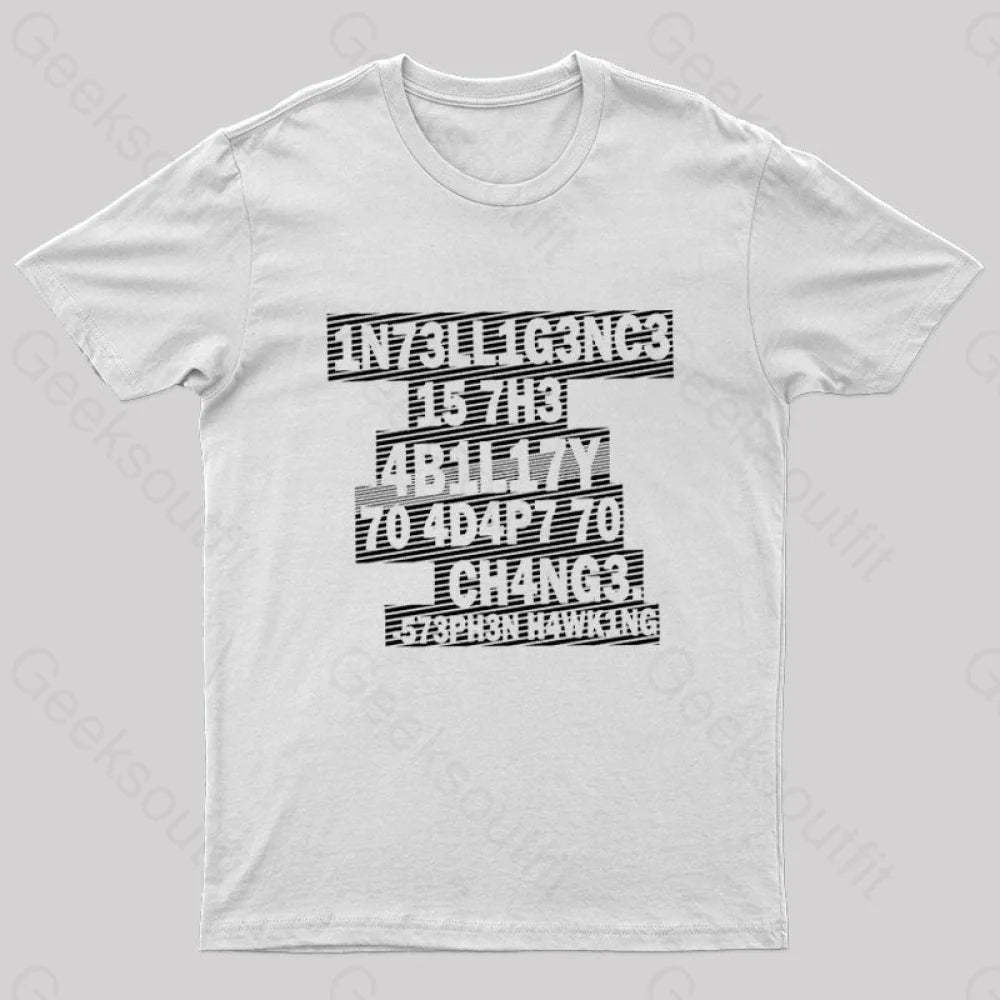 Intelligence Nerd T-Shirt White / S