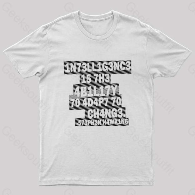 Intelligence Nerd T-Shirt White / S