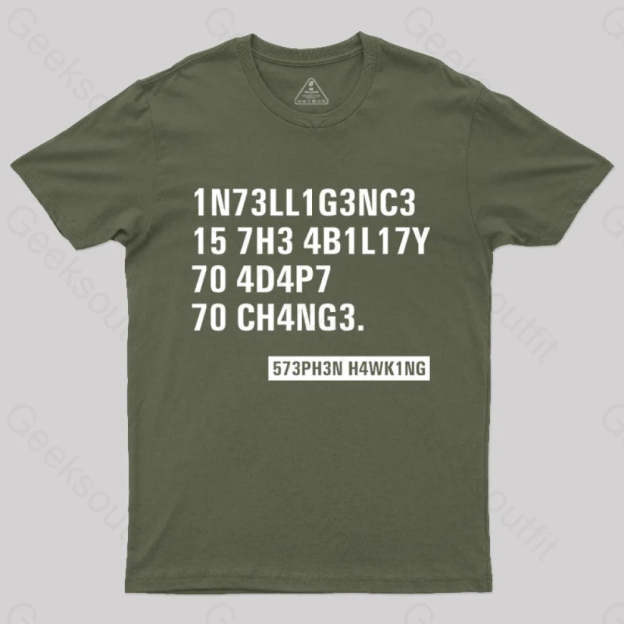 トップス 10's Stephen Hawking Tee Shirt XL Geeksoutfit Intelligence - Stephen Hawking Science Geek T-Shirt