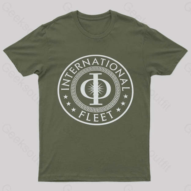 International Fleet Nerd T-Shirt Army Green / S