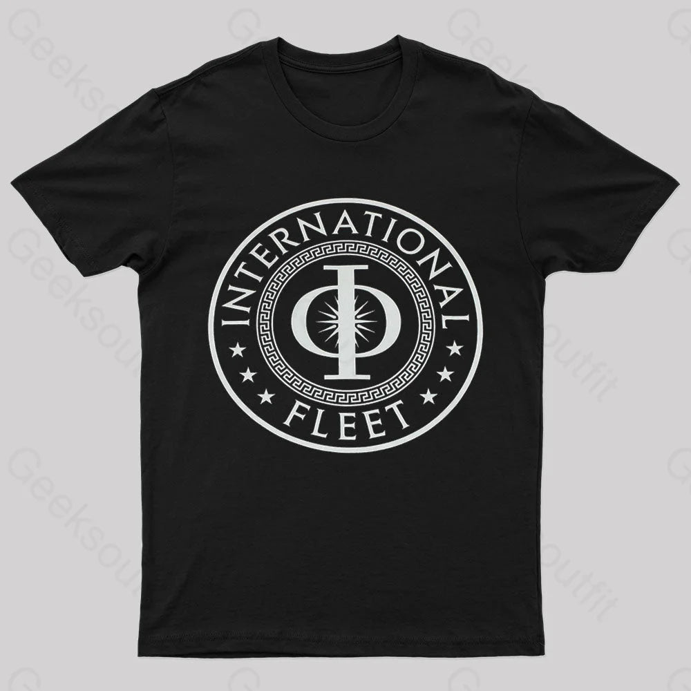 International Fleet Nerd T-Shirt Black / S