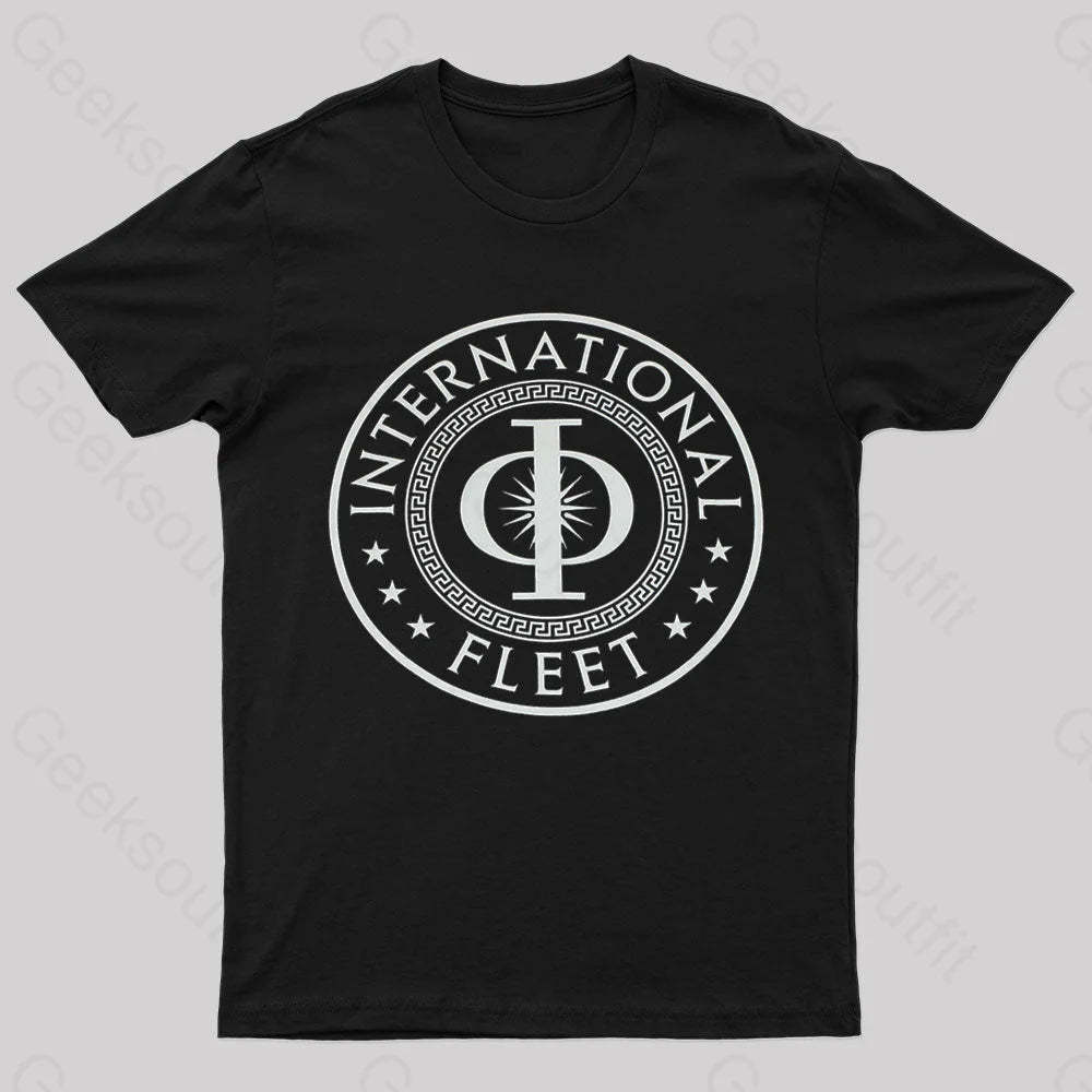 International Fleet Nerd T-Shirt Black / S