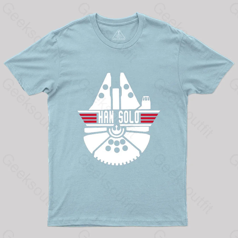 Interstellar Han Solo T-Shirt Light Blue / S