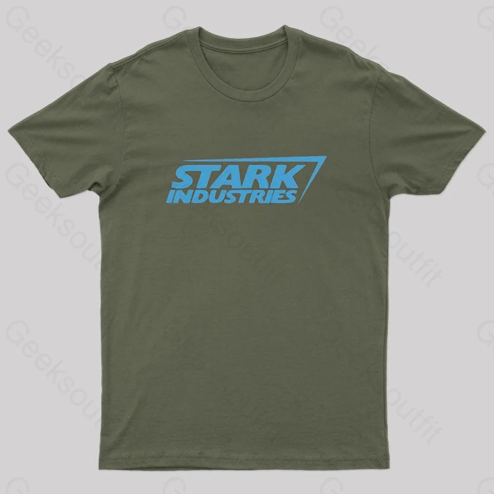 Iron Man Stark Industries T-Shirt Army Green / S