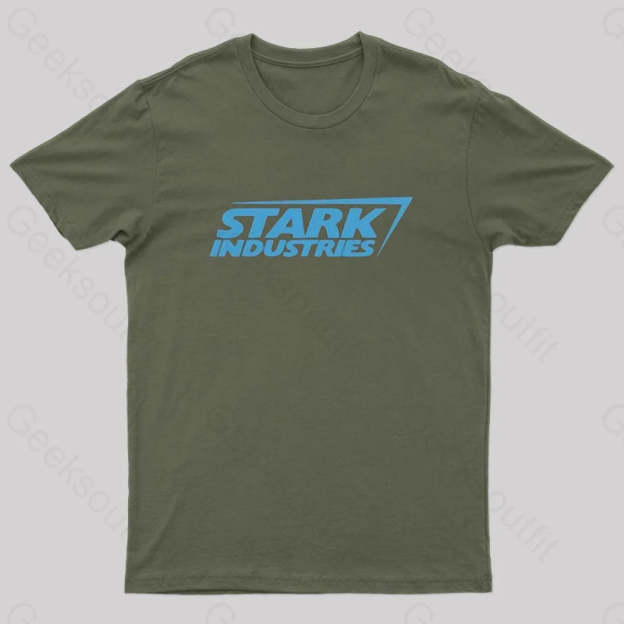 Iron Man Stark Industries T-Shirt Army Green / S