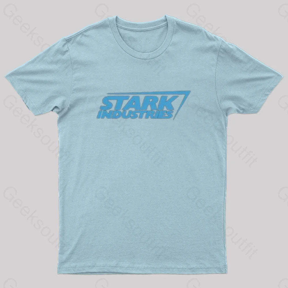 Iron Man Stark Industries T-Shirt Light Blue / S