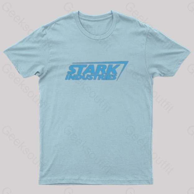 Iron Man Stark Industries T-Shirt Light Blue / S