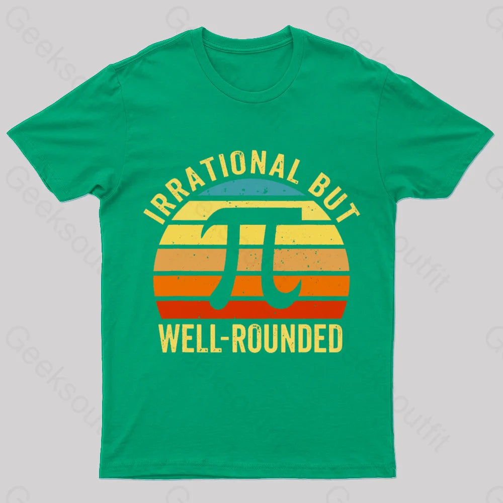 Irrational But Wellrounded Geek T-Shirt Army Green / S