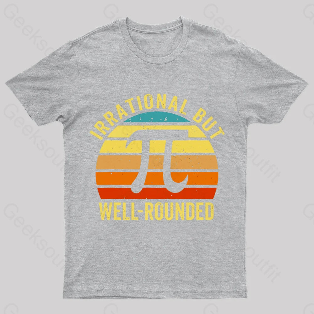 Irrational But Wellrounded Geek T-Shirt Grey / S