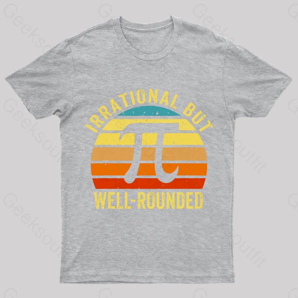Irrational But Wellrounded Geek T-Shirt Grey / S