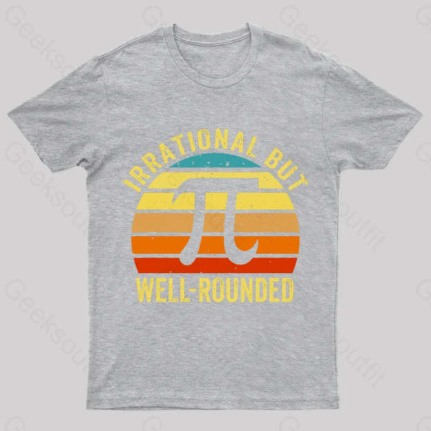 Irrational But Wellrounded Geek T-Shirt Grey / S