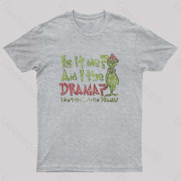 Is It Me? Grinch Geek T-Shirt Grey / S