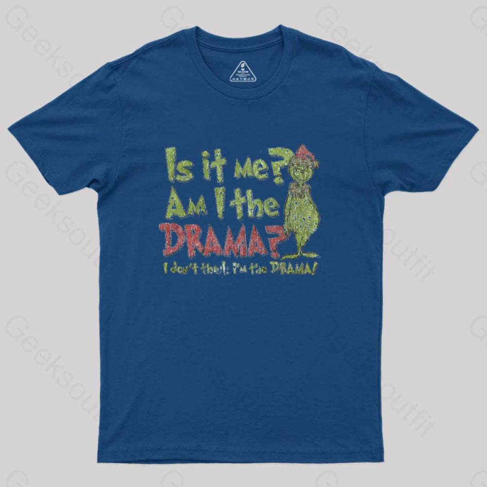Is It Me? Grinch Geek T-Shirt Navy / S