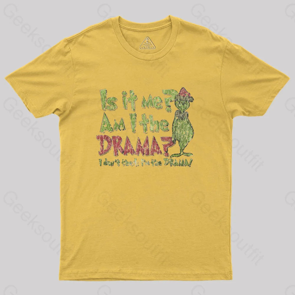 Is It Me? Grinch Geek T-Shirt Yellow / S