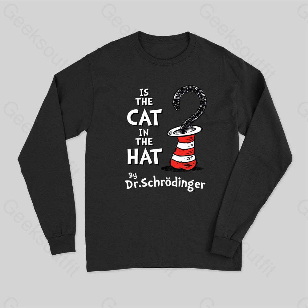 Is The Cat In Hat Long Sleeve T-Shirt Black / S