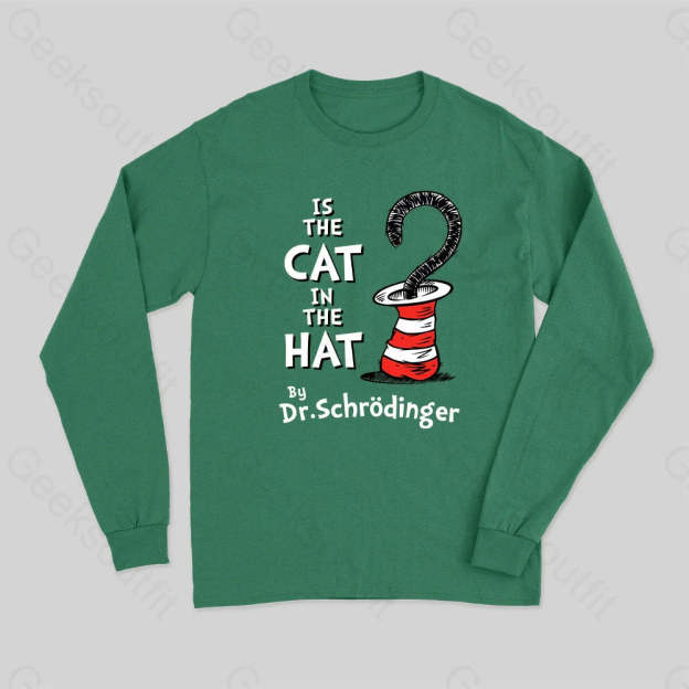 Is The Cat In Hat Long Sleeve T-Shirt Green / S