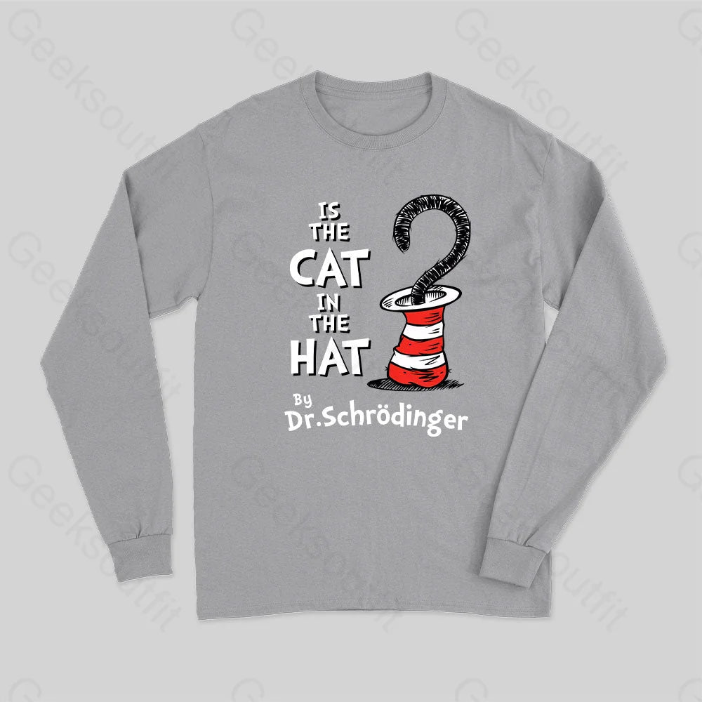 Is The Cat In Hat Long Sleeve T-Shirt Grey / S