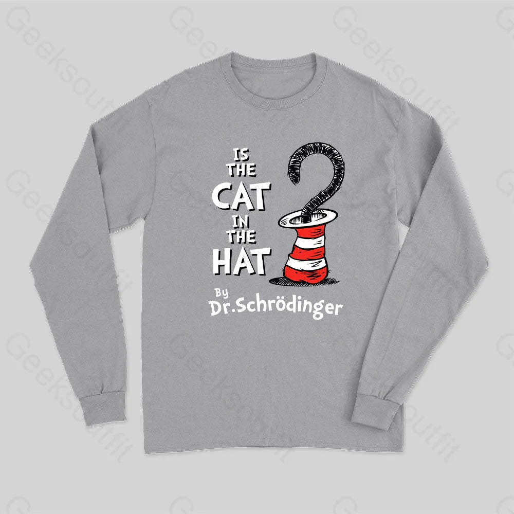 Is The Cat In Hat Long Sleeve T-Shirt Grey / S