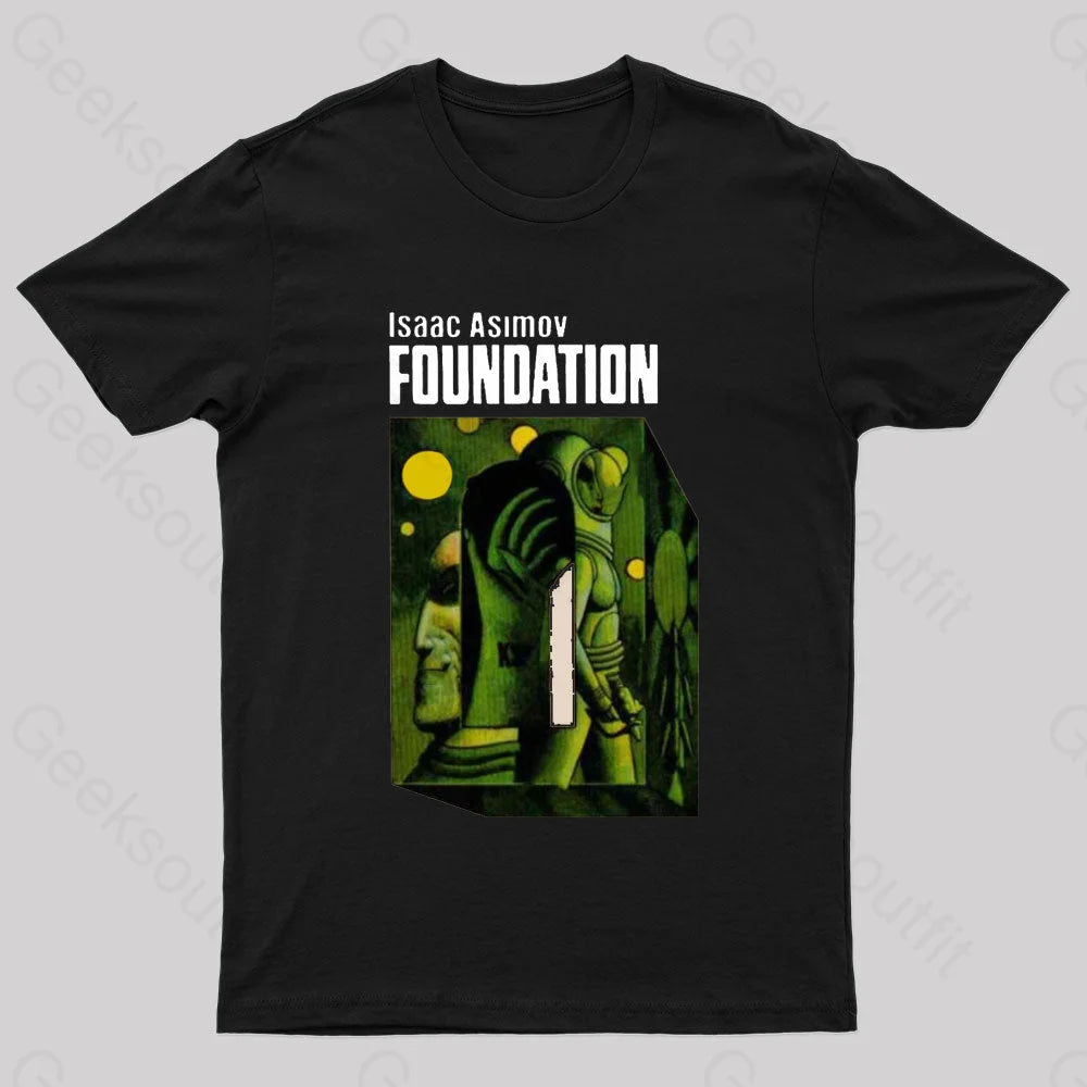 Isaac Asimov: Foundation Nerd T-Shirt Black / S