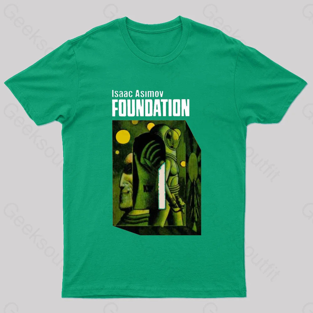 Isaac Asimov: Foundation Nerd T-Shirt Green / S