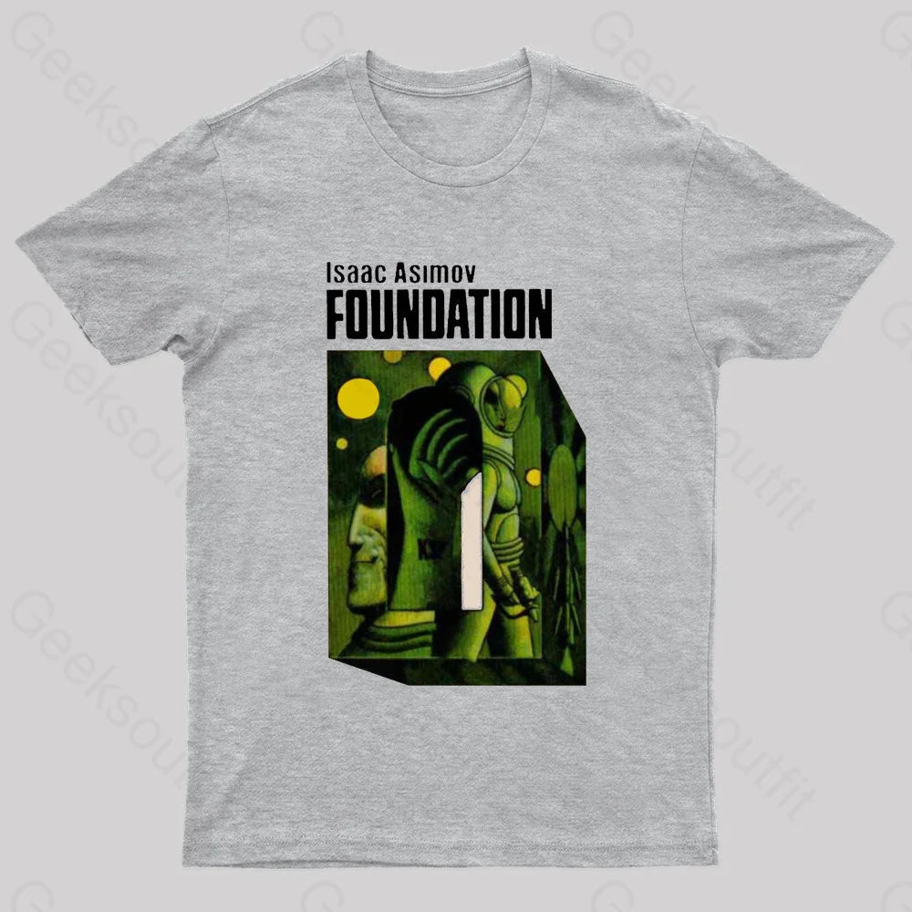 Isaac Asimov: Foundation Nerd T-Shirt Grey / S
