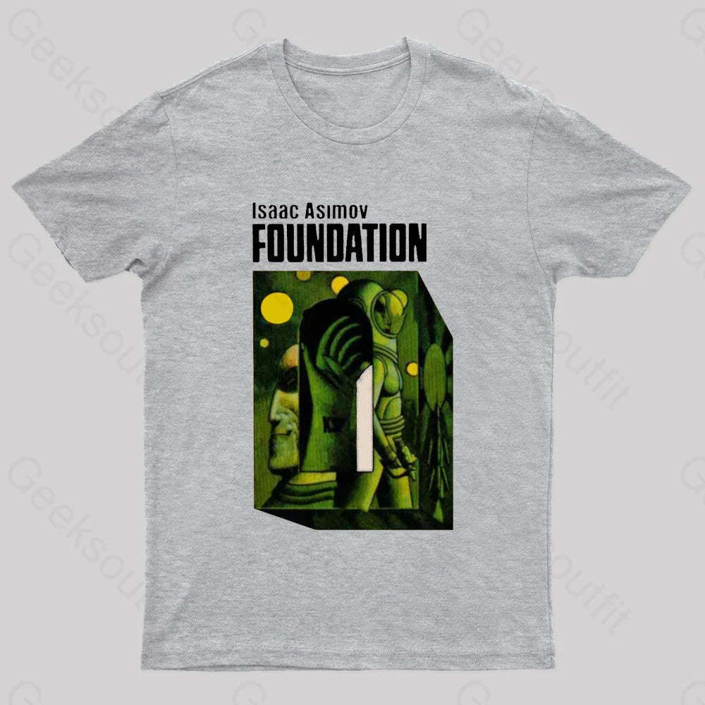 Isaac Asimov: Foundation Nerd T-Shirt Grey / S