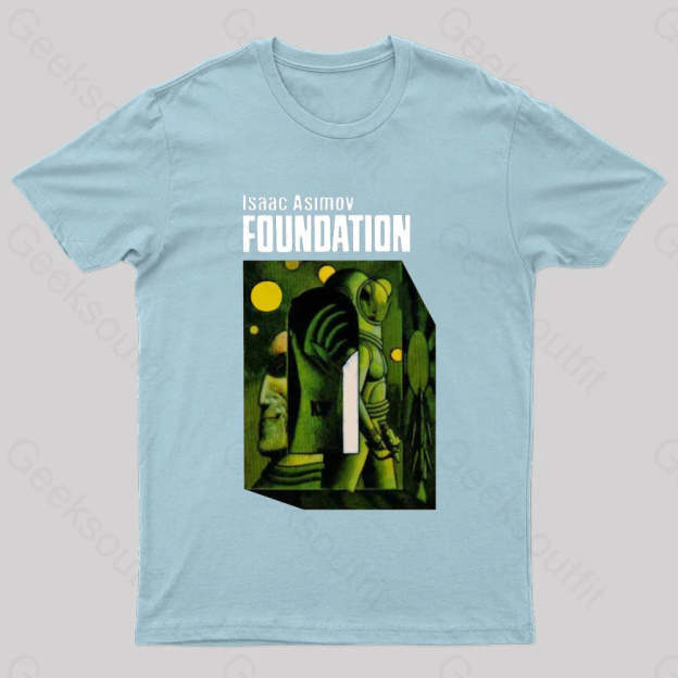 Isaac Asimov: Foundation Nerd T-Shirt Light Blue / S