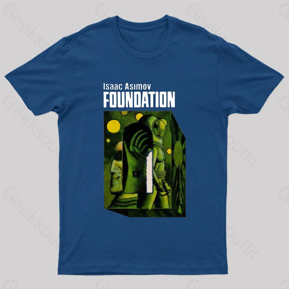 Isaac Asimov: Foundation Nerd T-Shirt Navy / S