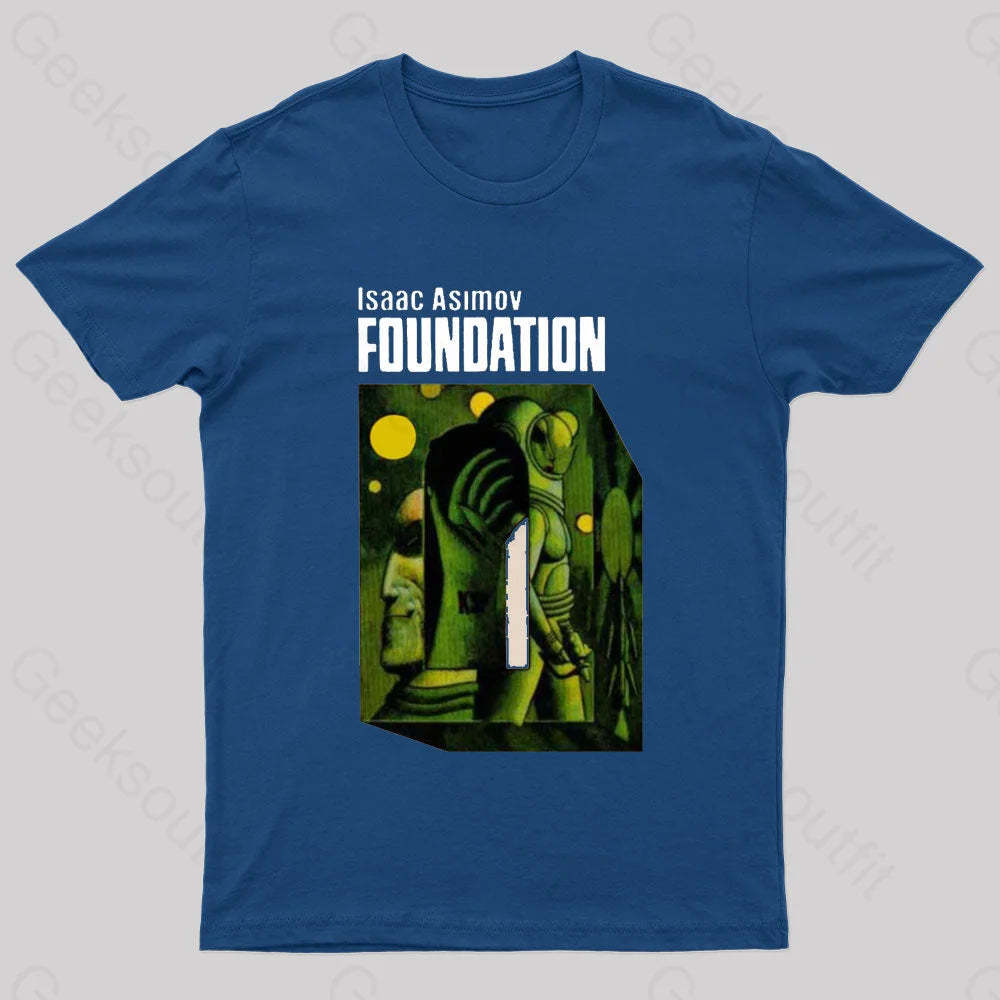 Isaac Asimov: Foundation Nerd T-Shirt Navy / S