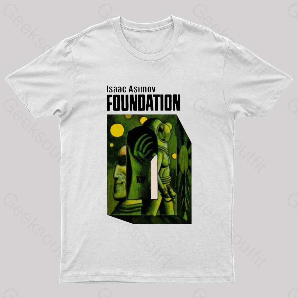 Isaac Asimov: Foundation Nerd T-Shirt White / S