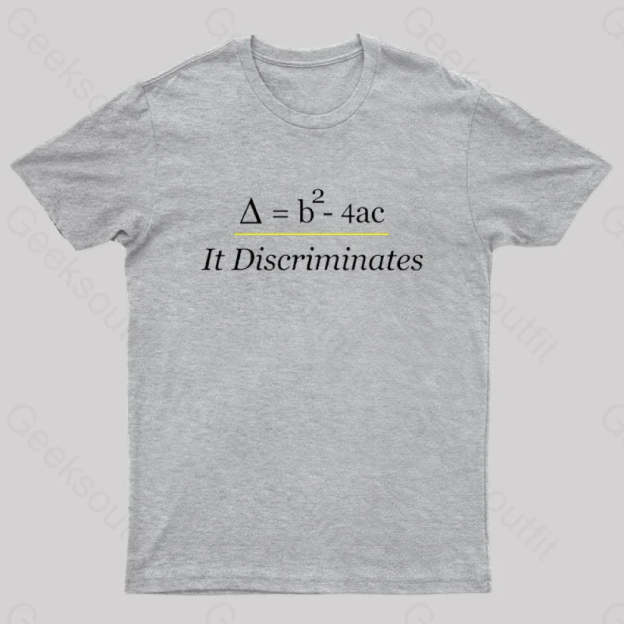 It Discriminates Nerd T-Shirt Grey / S