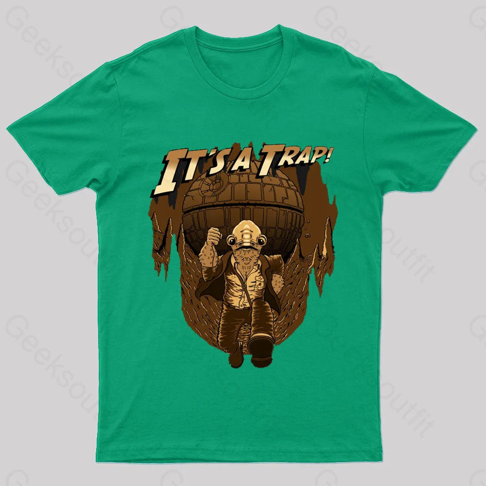 It Is A Trap Nerd T-Shirt Green / S